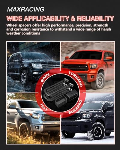 Image of 2 inch Rear Lift Blocks for Silverado Sierra 1500 w /Extended Square U Bolts | 2007-2019 Chevy Silverado 1500 & GMC Sierra 1500 2WD /4WD, 2'' Rear Leveling Lift Kits, Extended Square U-Bolts, CNC Machined
