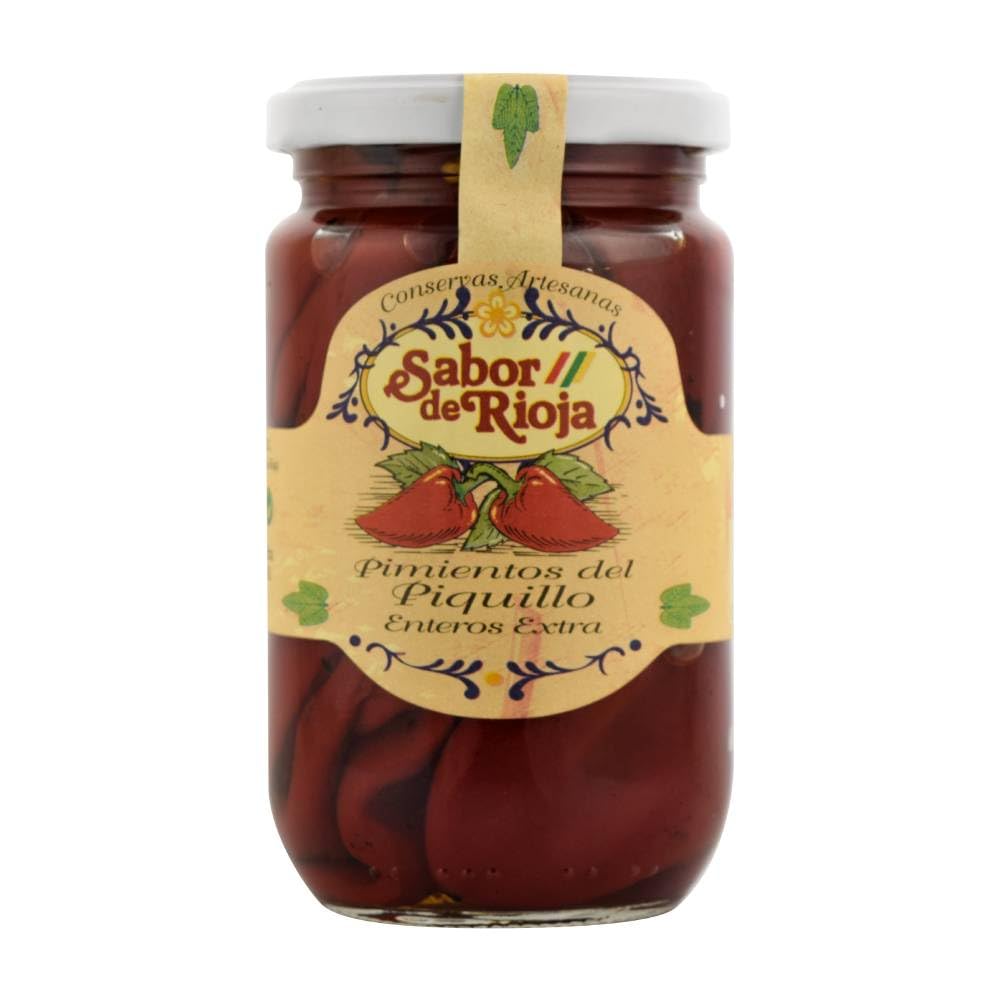 Pimiento del piquillo entero extra Sabor de Rioja 290 g pack 12 frascos