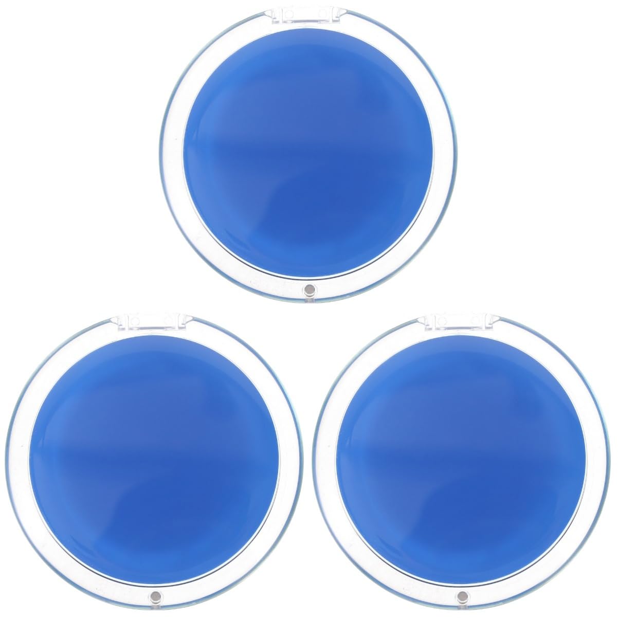 Beavorty 3st Klappbarer Schminkspiegel Wellig Wolke Doppelt Wiederaufladbar Großer Beleuchteter Schminkspiegel Nebel Einseitig Vergrößert Spiegel Mini Stiftung Wandleuchte Blue Harz