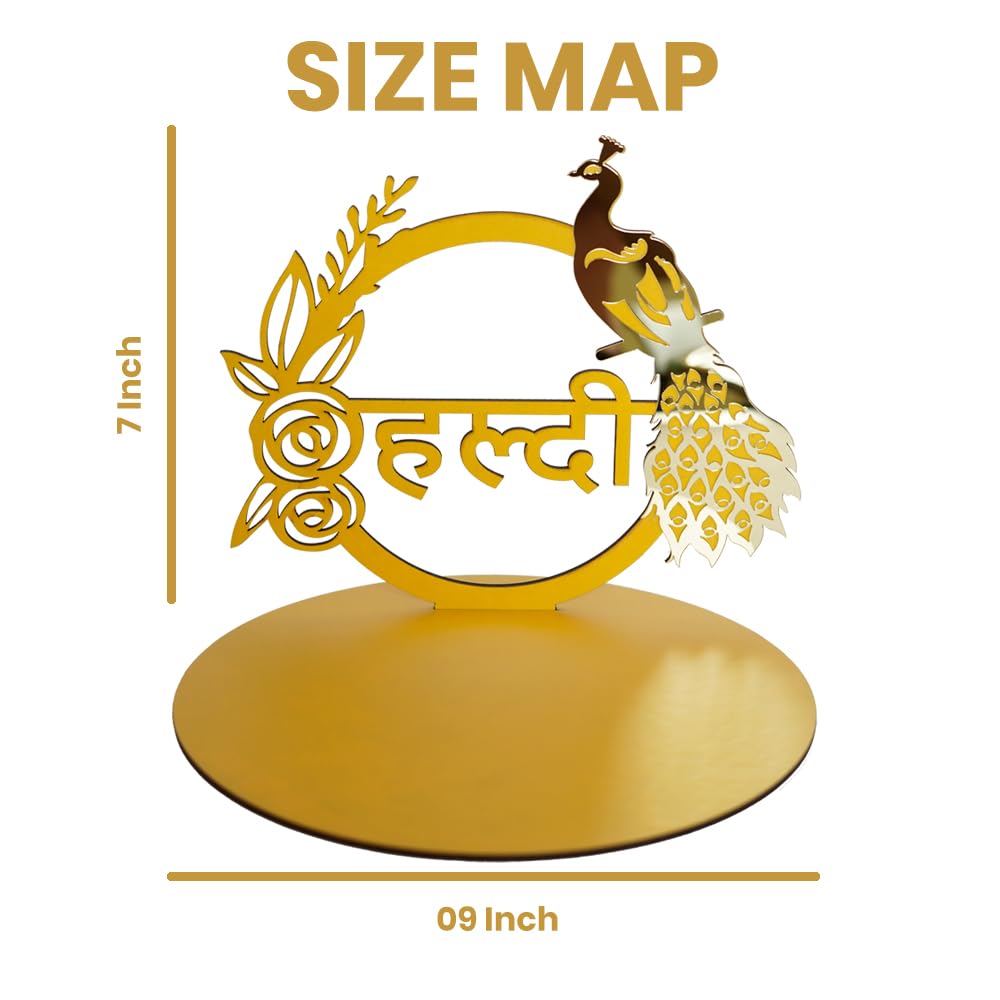 DECSTY Combo of Haldi Mehendi Platter | Haldi Mehendi Tray | Traditional Wedding Platter for Haldi & Mehendi Ceremony 3