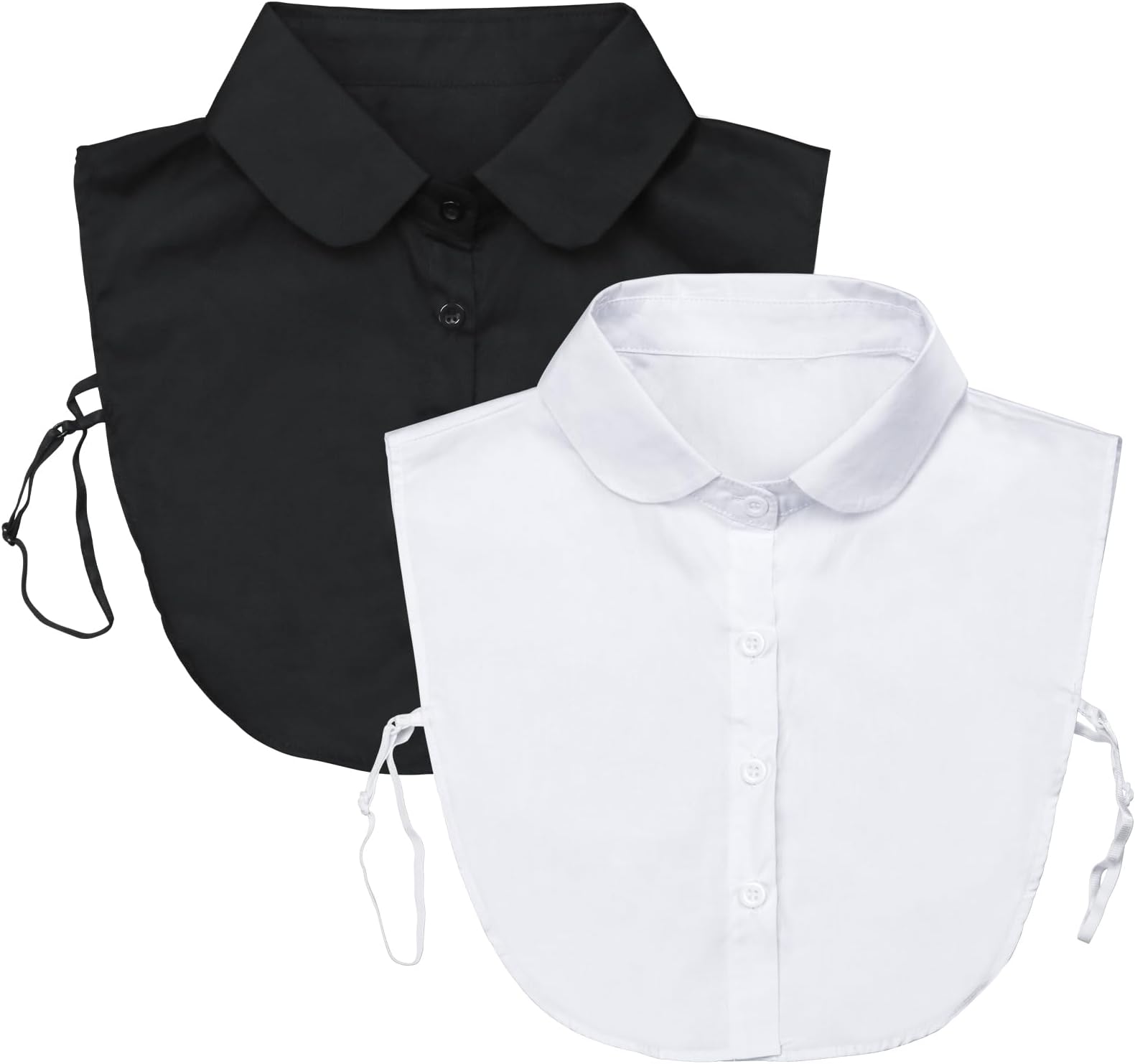 Detachable Dickey Collar Blouse for Women, Fake Half Shirts Faux False Collar for Girls Favors