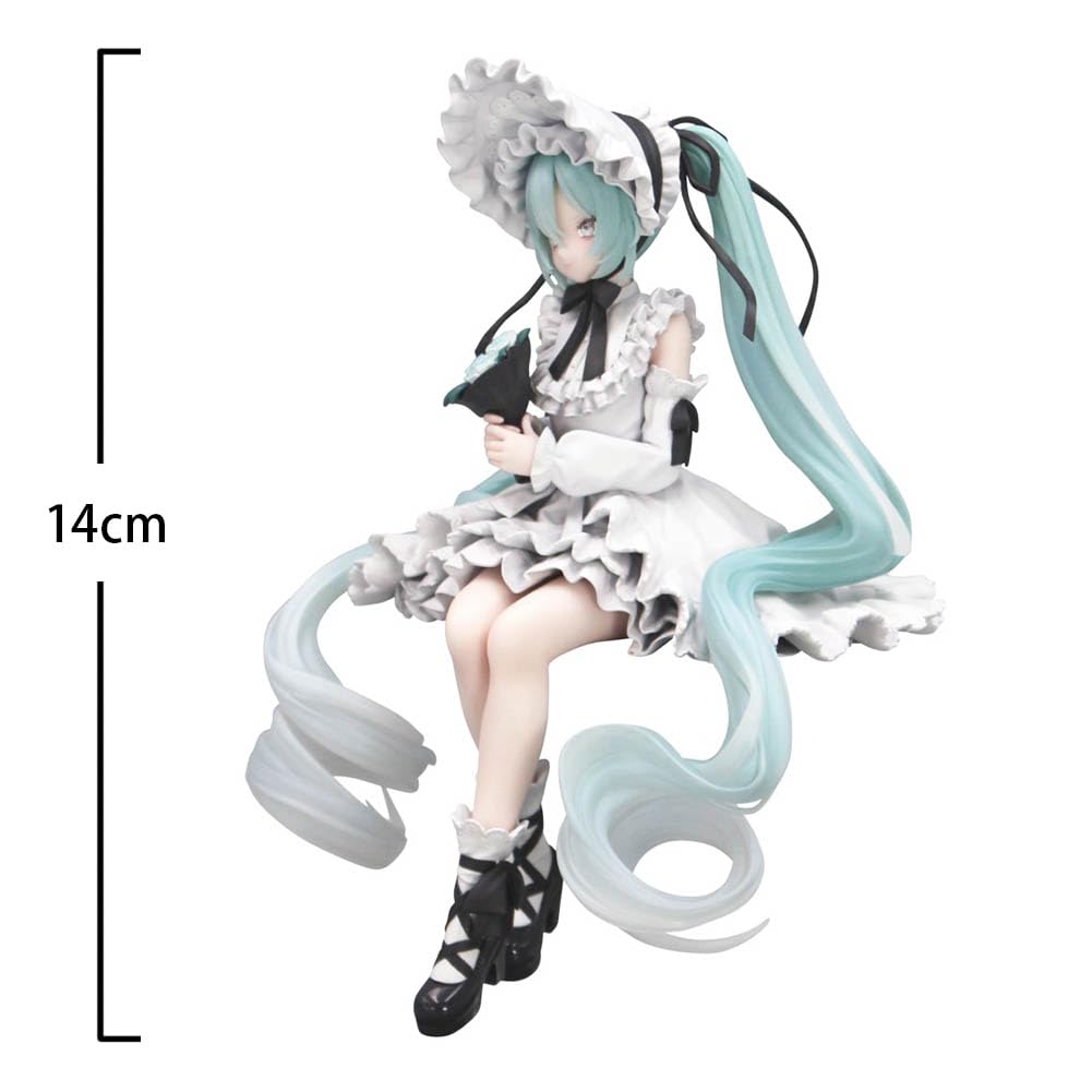 Zhongkaihua 2 statuette Miku in vestito, modello di statua in PVC, Miku, statuetta decorativa, 14/18 cm, regalo per gli appassionati di anime