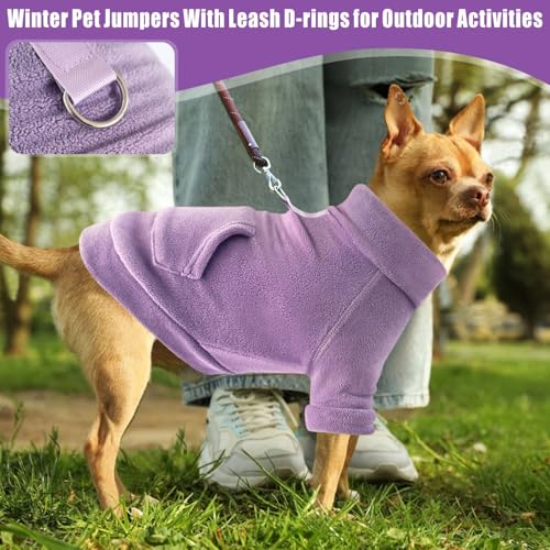 Mosukoirl Hundepullover Hund Hoodie Haustier Warme Mäntel Baumwolle Sweatshirts Hund Kleidung mit Tasche Welpe Pullover Hund Overall für kleine mittlere Hunde Katzen Teddy Chihuahua