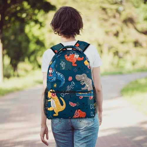 Sac à dos d'école multicolore ados pour voyage décontracté - 6