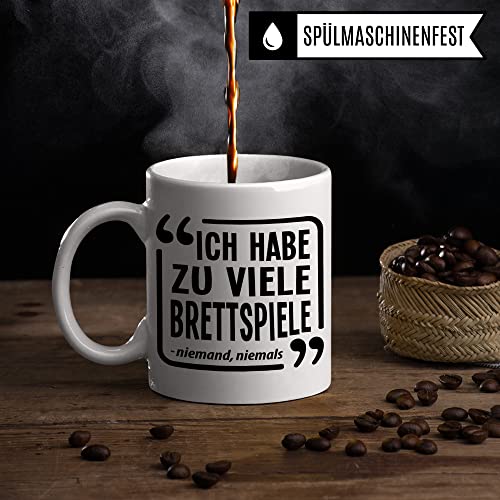 Brettspiel Tasse - Tabletop Geschenk lustiger Spruch - Kaffeetasse RPG Rollenspiel Fantasy Pen & Paper D20 Motiv - Board Games Spieleabend Dungeon Kaffee-Becher