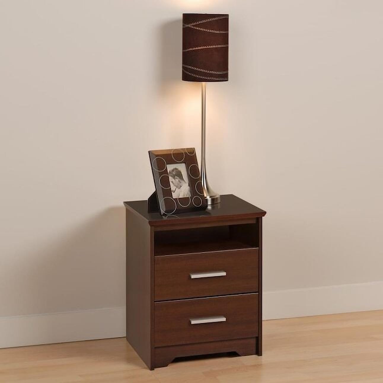 Night Stand Table, Bed Room Table with Drawer Storage Solid Wood Bedside Table (Finish Color - Mahogany Finish)-image-13