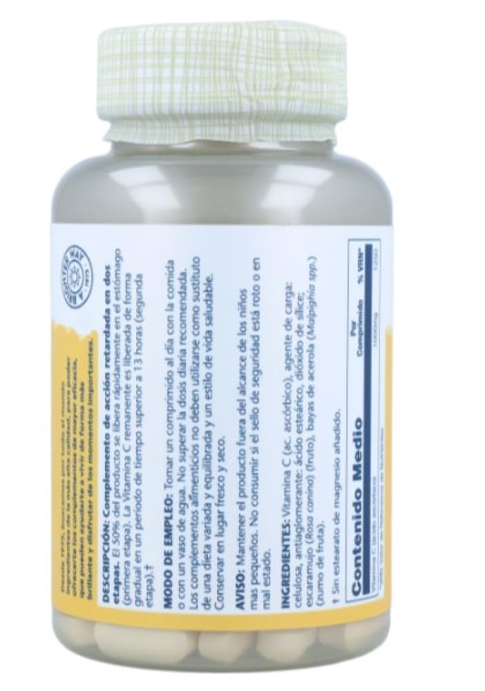 Vitamina C 1000 mg A/R - 100 comprimidos (Pack 3 u.)