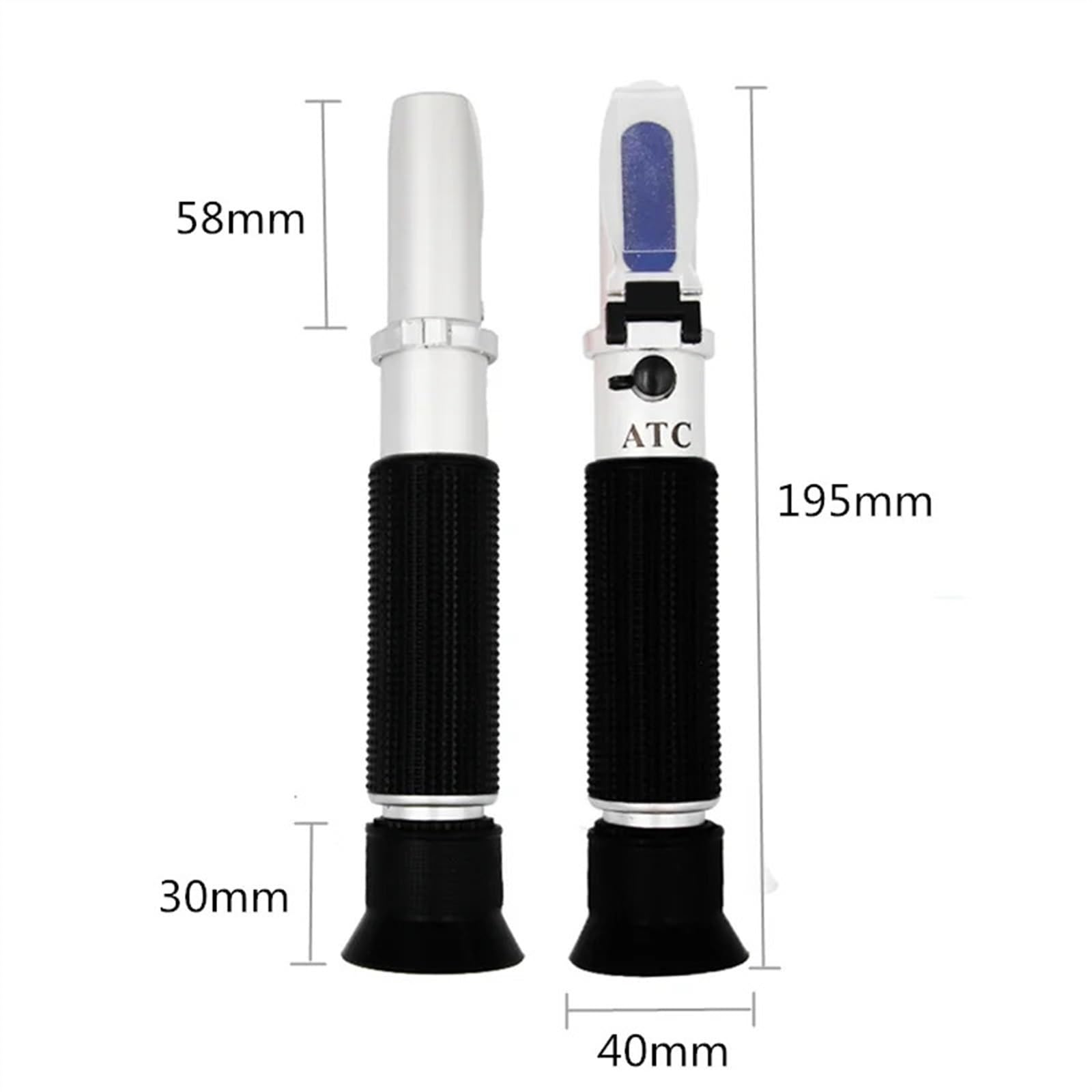 Refraktometer, Handheld Salzgehalt Refraktometer 0-10% Aquarium Wasser Tester Hydrometer ATC