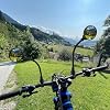 QWORK Bike Mirror Handlebar Mount, 2 Pack Adjustable Rotatable Rear View Mirror with Wide Angle Lens, for Mountain & Road Bikes (Black)