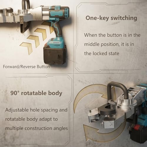 Roscadora eléctrica de varillas 800 N·m portátil con torque de alta resistencia para obras 7