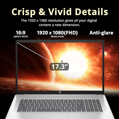Laptop HP 17.3" FHD IPS Anti-Glare con Intel Core 7-150U, 16GB RAM, 512GB SSD miniatura 4
