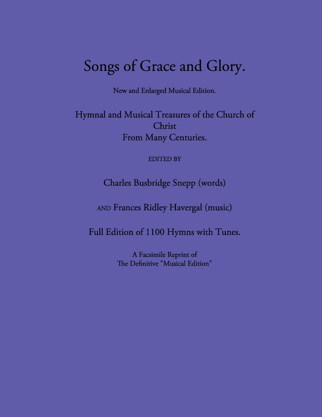 Songs of Grace and Glory