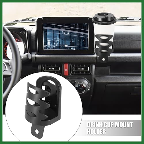 Soporte para vaso multiuso Motoforti plástico negro miniatura 2