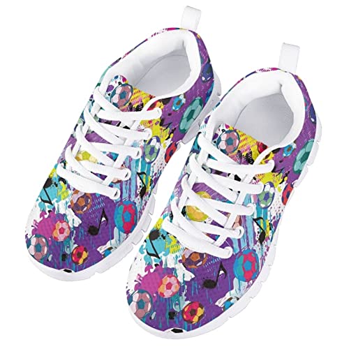 GIFTPUZZ Kids Casual Sneakers Breathable Lace Up Low Cut Sports Walking Hiking Sneakers