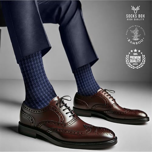 Mens Dress Socks, Super Soft Natural Bamboo Rayon Socks for Men, Lightweight4