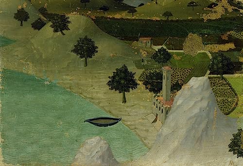 Affiche d'art Ambrogio Lorenzetti - Impression haut de gamme 60x90cm de chef-d'œuvre italien