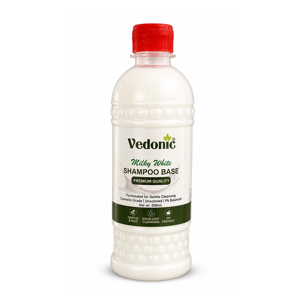 Milky Shampoo Base for DIY Hair Care | Cosmetic Grade Unscented pH Balanced Liquid Base for Custom Shampoo Making | Suitable for All Hair Types (500 ML)-image-44