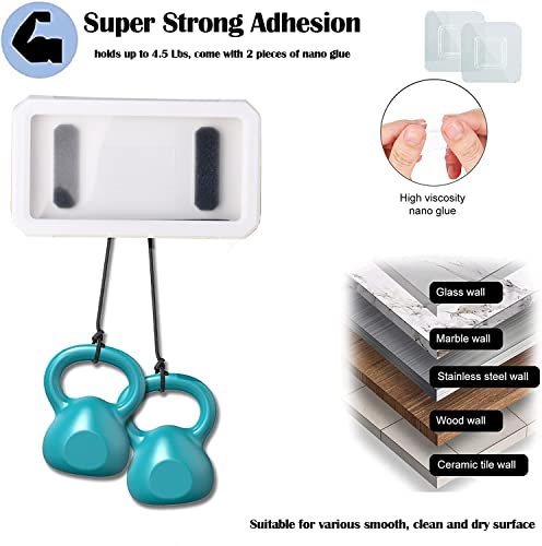 Qiruimy Shower Phone Holder Stand, 360° Rotation Waterproof Shower Phone Case Stand, Anti-Fog Hd Touch Screen Wall Mount Box For Bathroom Mirror Kitchen Compatible With 6.8Inch Phone,White #TOP4