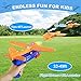 Fuwidvia 3 Pack Airplane Launcher Toys, 13.2'' LED Foam Glider Plane Toy for Boys, 2 Flight Modes Outdoor Flying Toys Birthday Gifts for Boys Girls 4 5 6 7 8 9 10 11 12 Year Old (Blue&Green&Orange)