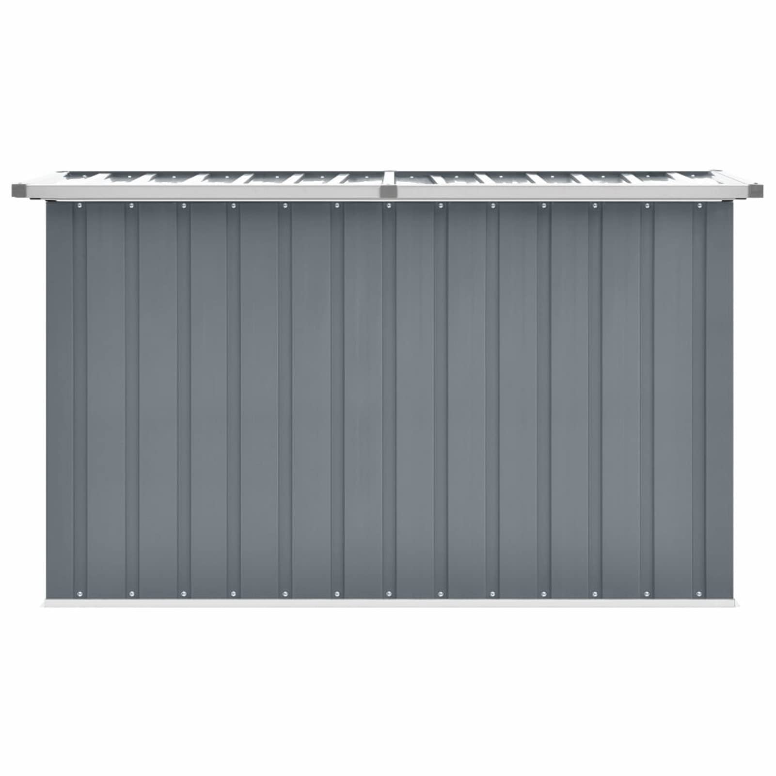 Caja De Almacenaje Para Jardín Verde 171x99x93 Cm - Arcón Exterior De Acero Galvanizado, Con Tapa Con Bisagras