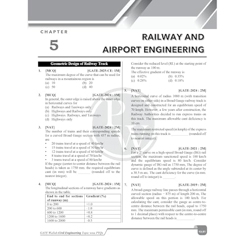 Image of (Old Edition) PW GATEWALLAH Civil Engineering Previous Solved Papers For 2026 Exams PW [Jun 09, 2025] PW