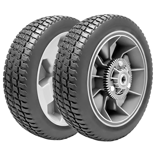 Sutmorly Rueda trasera de repuesto de 10 pulgadas para Toro 125-2509, rueda de plástico compatible con cortacésped TimeMaster de 30 pulgadas 20199 20200 20975 20976 20977 20978 21199 21200 21810 21810