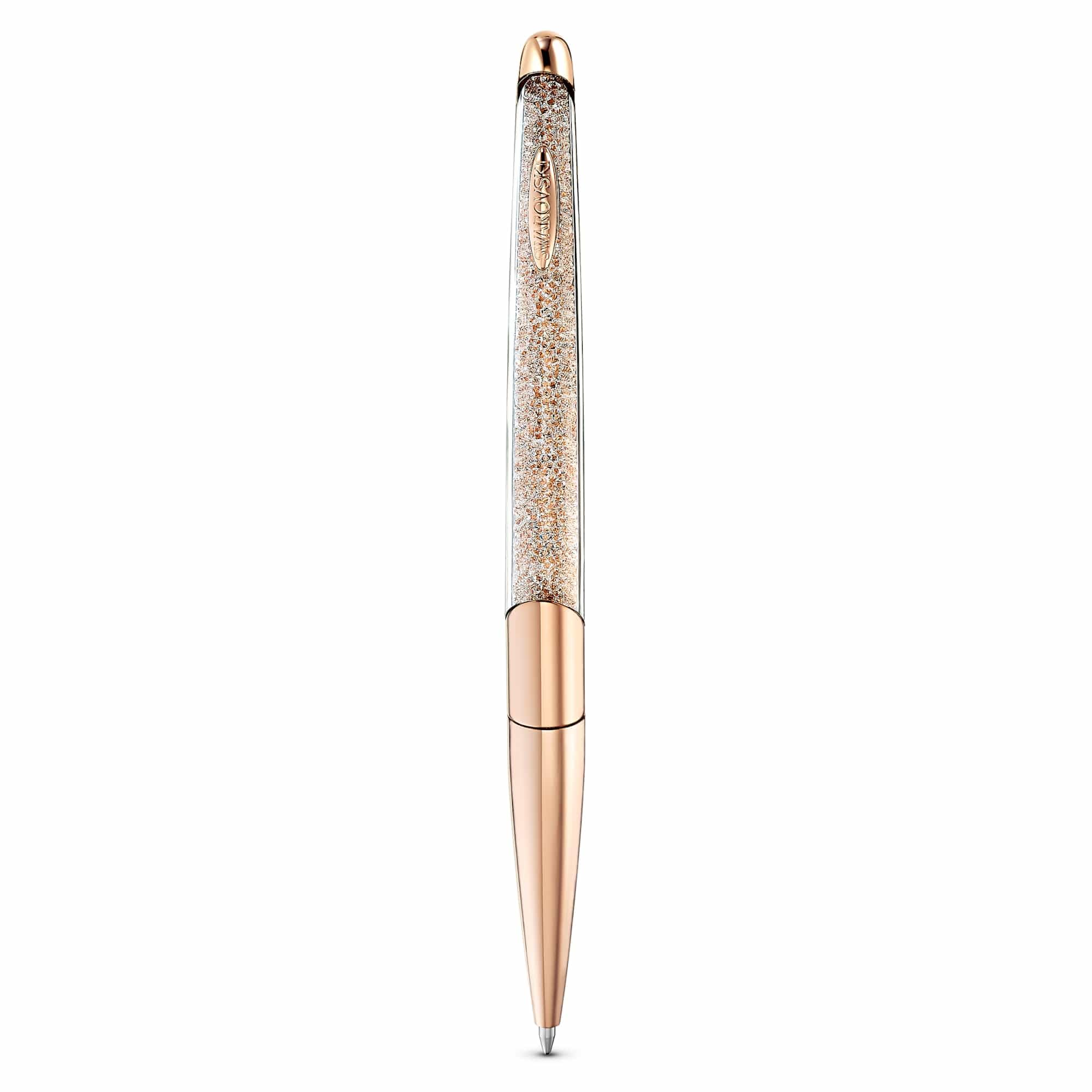 Swarovski Cryst Nova 5534329 Stylo à bille en cristal, couche d'alliage or rose, couleur : or, taille : 14,2 x 1 cm
