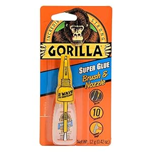 Gorilla 7501201 Super Lijm Borstel & Nozzle, 12g, Helder