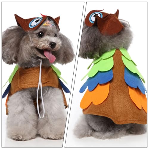 Disfraz de búho para perros y gatos POPETPOP Halloween miniatura 6