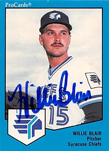 Autograph Warehouse 344285 Willie Blair Autographed Baseball Card - Syracuse Chiefs 1990 ProCards Minor League Rookie No. 805
