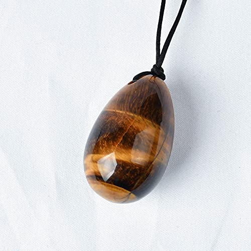 Jade EggsDrilled natural Tiger eye Yoni Egg Pelvic Kegel Oefening-40 X25 MM - Image 4