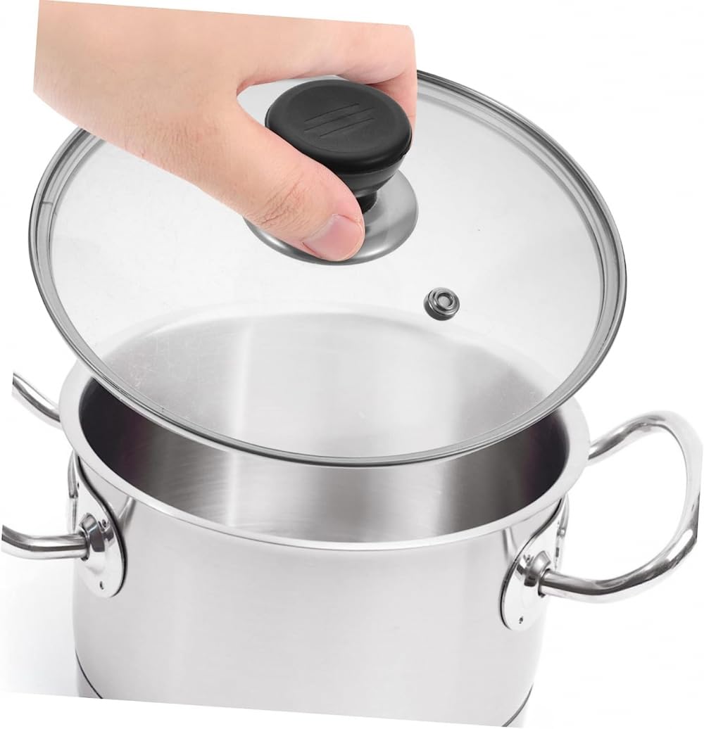 Olla de vidrio resistente al calor con tapa - Juego de utensilios para cocinar Olla de vidrio resistente al calor con tapa - Juego de utensilios para cocinar