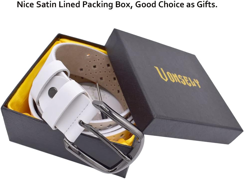 Hollow Leather Belts for Women, Soft Leather Womens Belts with Pin Buckle - Image 6