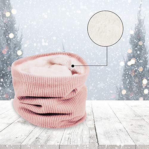 Chalier Fashion 2 Pack Unisex Schal Winter Loop Strickschal Schlauchschal für GehenLaufski Outdoor Täglicher Verschleiß Damen Herren