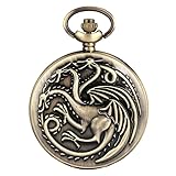 AD-BCrbgen 2-teiliges Steampunk-Taschenuhr-Set mit mechanischer Kette, Vintage-Uhr aus Messing mit Handaufzug for Herren, Weste-Uhr im antiken Stil und Anhänger-Zubehör-Set