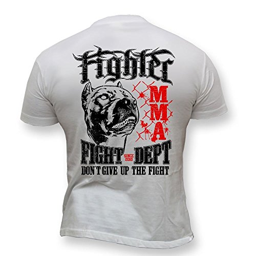 Dirty Ray MMA Fighter Herren T-Shirt DT3 – 100% Baumwolle, Rundkragen, Kurzarm