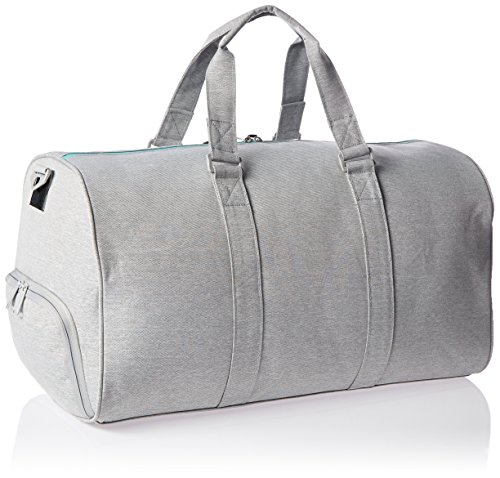 Image of Herschel Supply Co. Novel, Light Grey Crosshatch /Lucite Green Zip