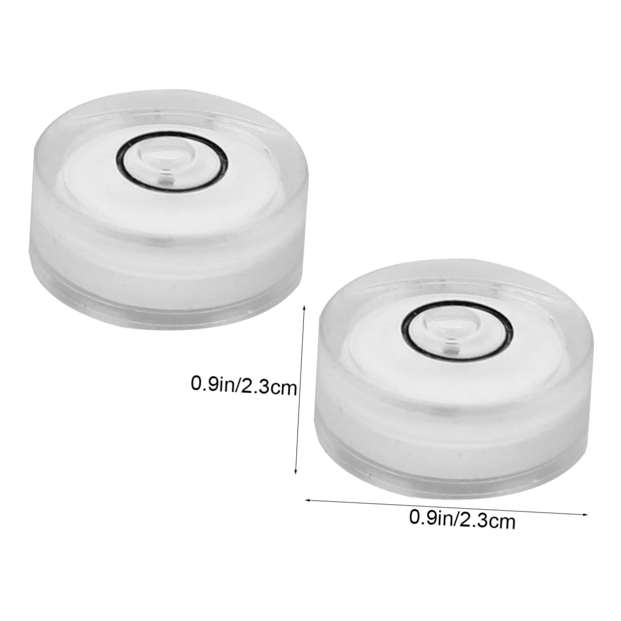 HOLIDYOYO 16Pcs Bubble Level Circular Diameter Flat Height Surface Level for Precision Measurement and