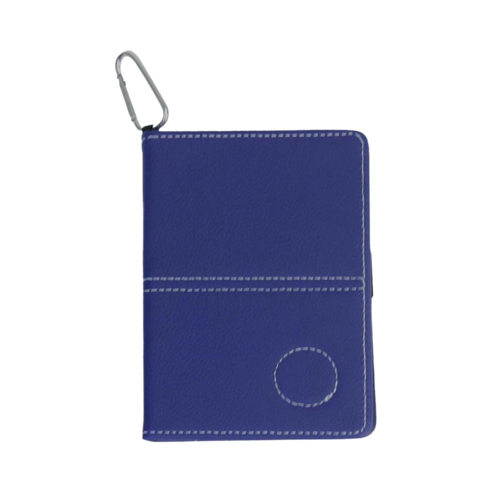 Marnovest Leather Golf Scorecard Holder Set, Portable Foldable Golf Card Holder with Carabiner and 2 Scorecards, Ideal for Men and Women, Blue(COLOR:Blue)