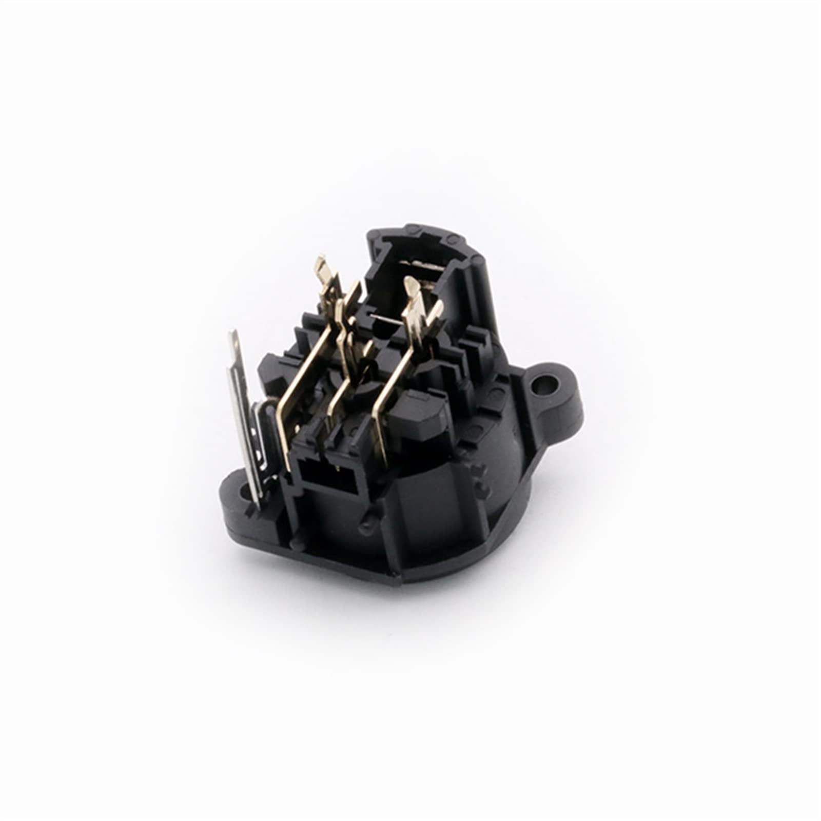 3-polige XLR-Einbaubuchse, Klinkenstecker, gerades Gehäuse, vergoldet, 3-polig, XLR-Buchse, Mikrofon, Mikrofonanschluss, 10 Stück (Color : C1006x5 C1007x5)