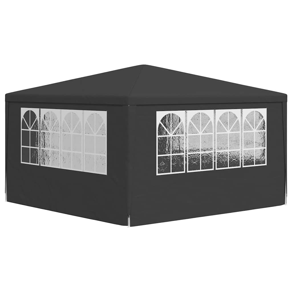 Festnight Pavillon 4x4 m Partyzelt mit Seitenteilen Wasserfestes Gartenpavillon Party Zelt Outdoor Garten Zelt