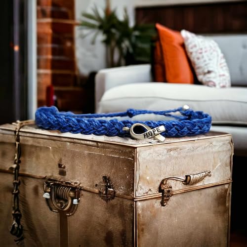 Colon Cancer Awareness Bracelet | In Support of Loved Ones Battling Cancer | Fund Raising | Gift for her | Gift for him | Braided.3