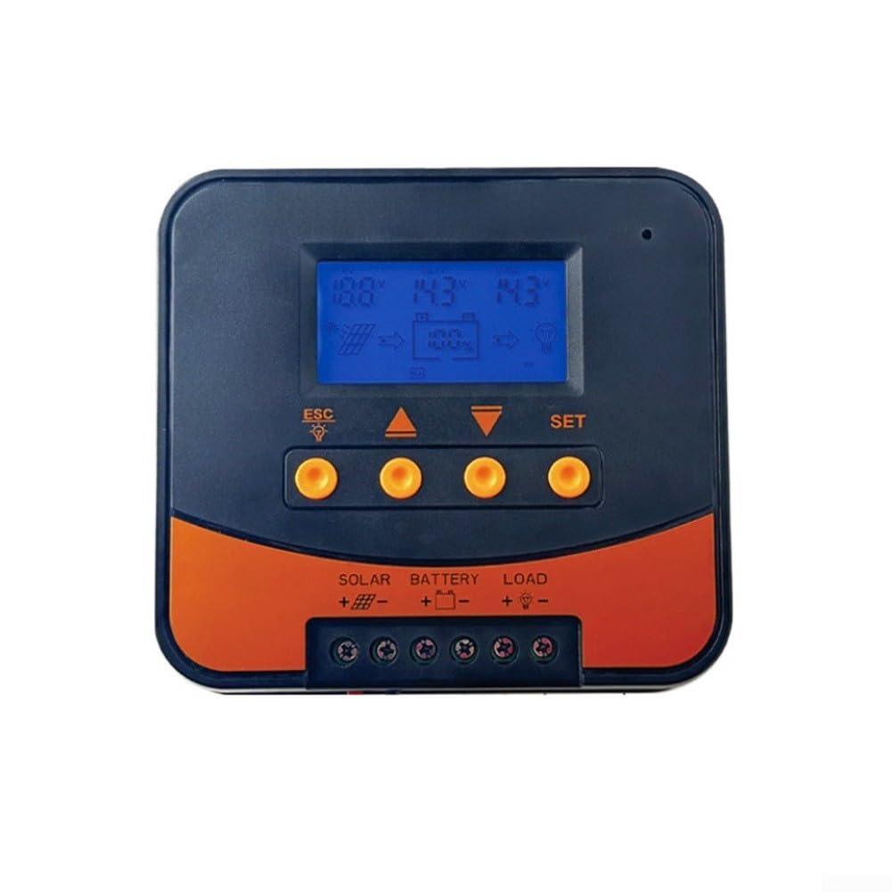 MPPT Solarladeregler, 10 A, 12 V, 24 V, automatischer Schalter für Wohnwagen, Boot, netzunabhängiges System für Lifepo4 Gel für Batterieregler, hohe Effizienz (20 A)