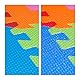 Relaxdays Spielmatte Puzzle 86 tlg, Puzzlematte Buchstaben u. Zahlen, EVA Schaumstoff Spielteppich BxT 180x180 cm, bunt