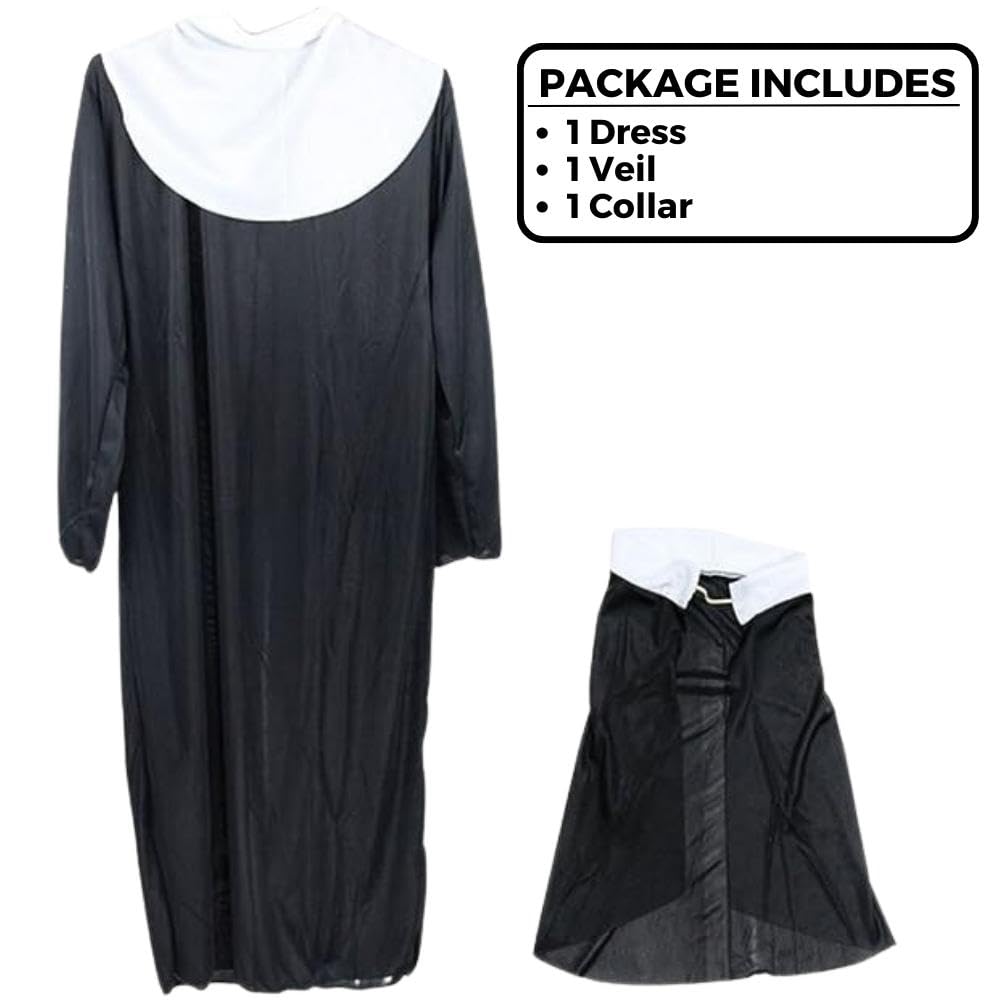 ワンピース IMVAL / Holy Sister Dress Amazon.com: Adult Holy Sister Nun Costume Set - Plus Size ( 18-20