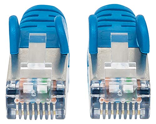 Cable de red INTELLINET Cat6a patch 3.0 m Azul miniatura 3