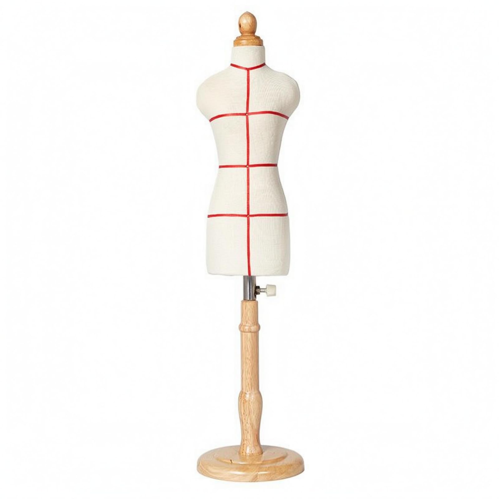 Drapipuppe im Maßstab 1:3 steckbar Miniatur-Schneidbüste kompakt Modepuppe zum nähen für Näh , Schlichtes Design Ohne Markierungslinien