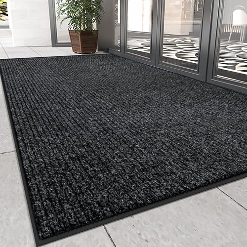 Vicwe Indoor Outdoor Door Mat,4'x8' Heavy Duty Front Door Mat, Non-Slip Washable Doormats Entrance Mats, Dirt Resistant and Absorbent Doormat, Commercial Outdoor Entrance Floor Mat for Home Office