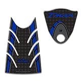  Kit de Pegatinas Resina 3D Compatible Con T Max Protección YAMAHA Tmax 500 2008-2011 - Carbono Azul