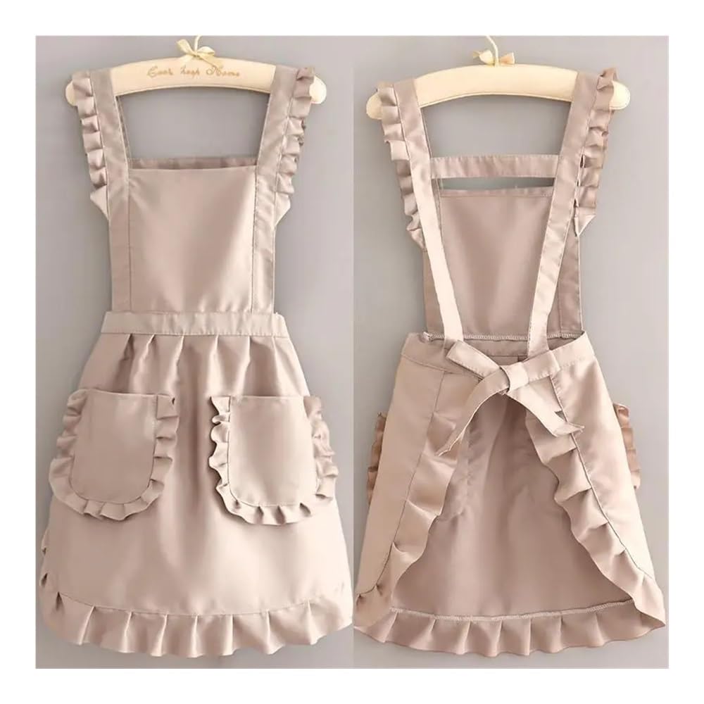 1Pcs Carino Stile Coreano Grembiule Femminile Negozio di Unghie Cucina Caffè Tuta Da Cucina di Pulizia A Casa Grembiule
